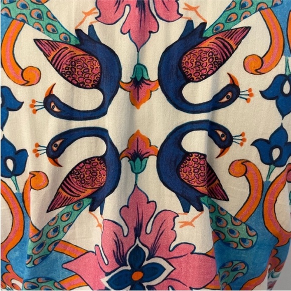 New! BEAU & RO SARA ROSSI CHARLESTON BLOCK PRINT ANKLE DRESS - Picture 8 of 15